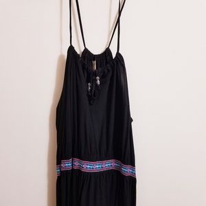 Black Tribal Maxi Dress